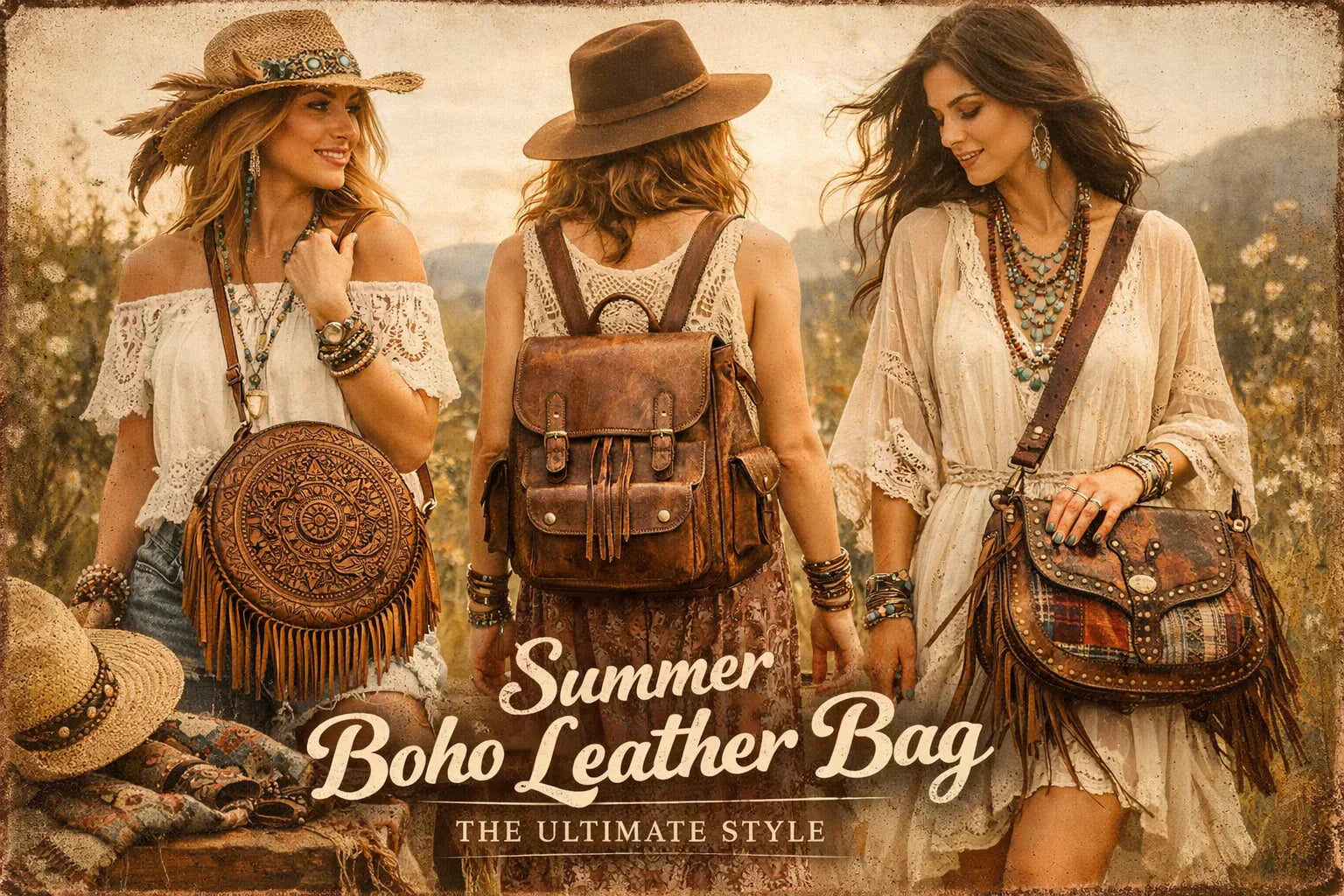 Summer Boho Leather Bag: The Ultimate Style – Folkmarket