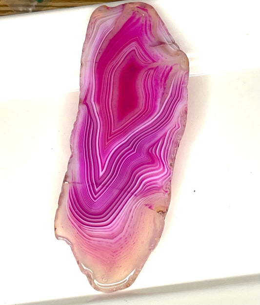 Natural Pink Agate Slice Geode Polished Slabs