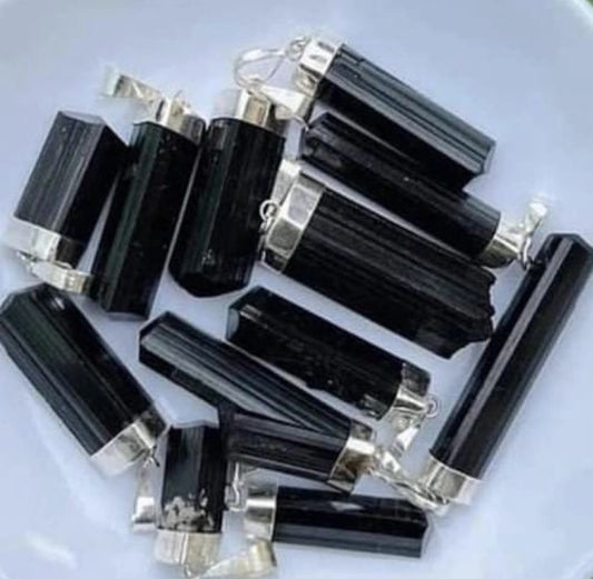 Buy Black tourmaline Crsytal Pendants in Bulk