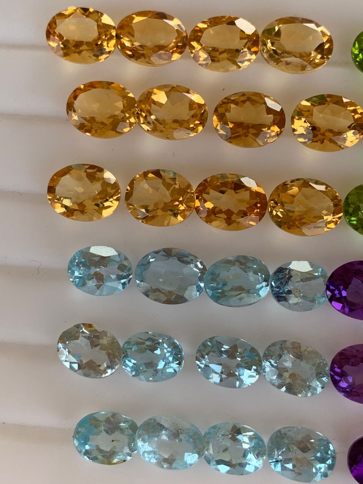 Exclusive Deal on Amethyst, Peridot, Citrine, and Topaz Pairs | Loose Gemstone Pairs