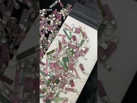 20 Pieces of Tourmaline Crystal Pendants Deal Wholesale