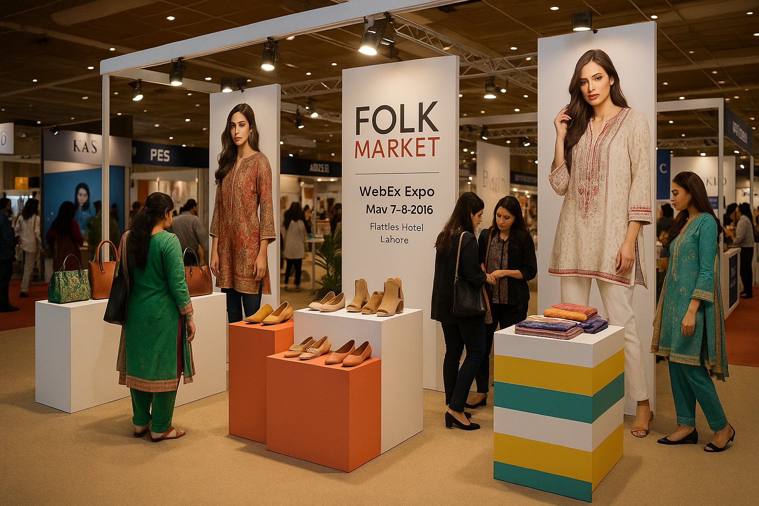 Folkmarket Exhibition in Webex Expo 7th to 8th May, 2016 at Flatties Hotel, Pakistan