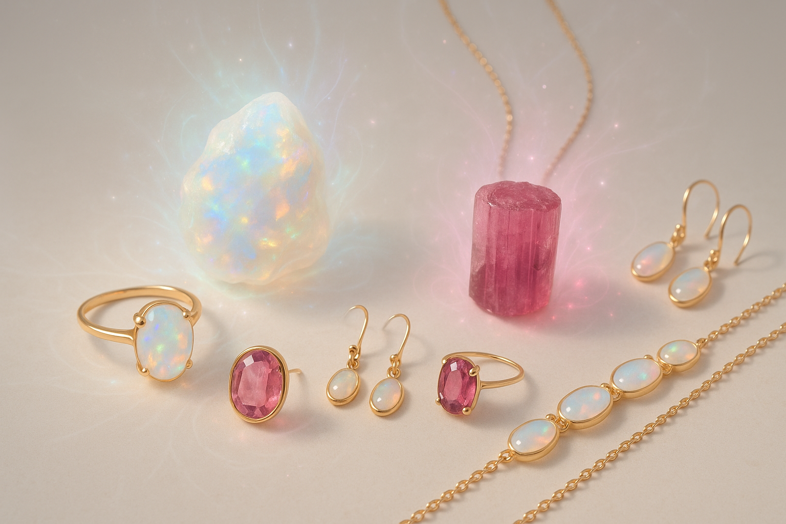 October Birthstones: Opal and Tourmaline