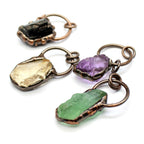 Natural Crystal Rough Stone Pendant Necklace – Gemstone Jewelry