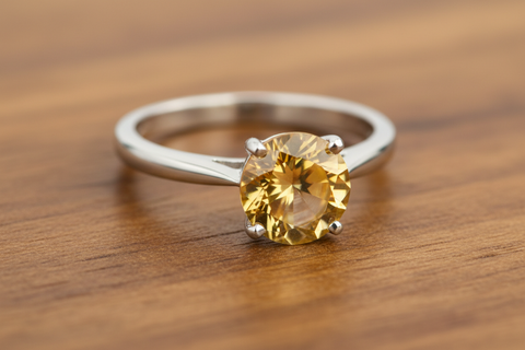 cushion cut sphene ring