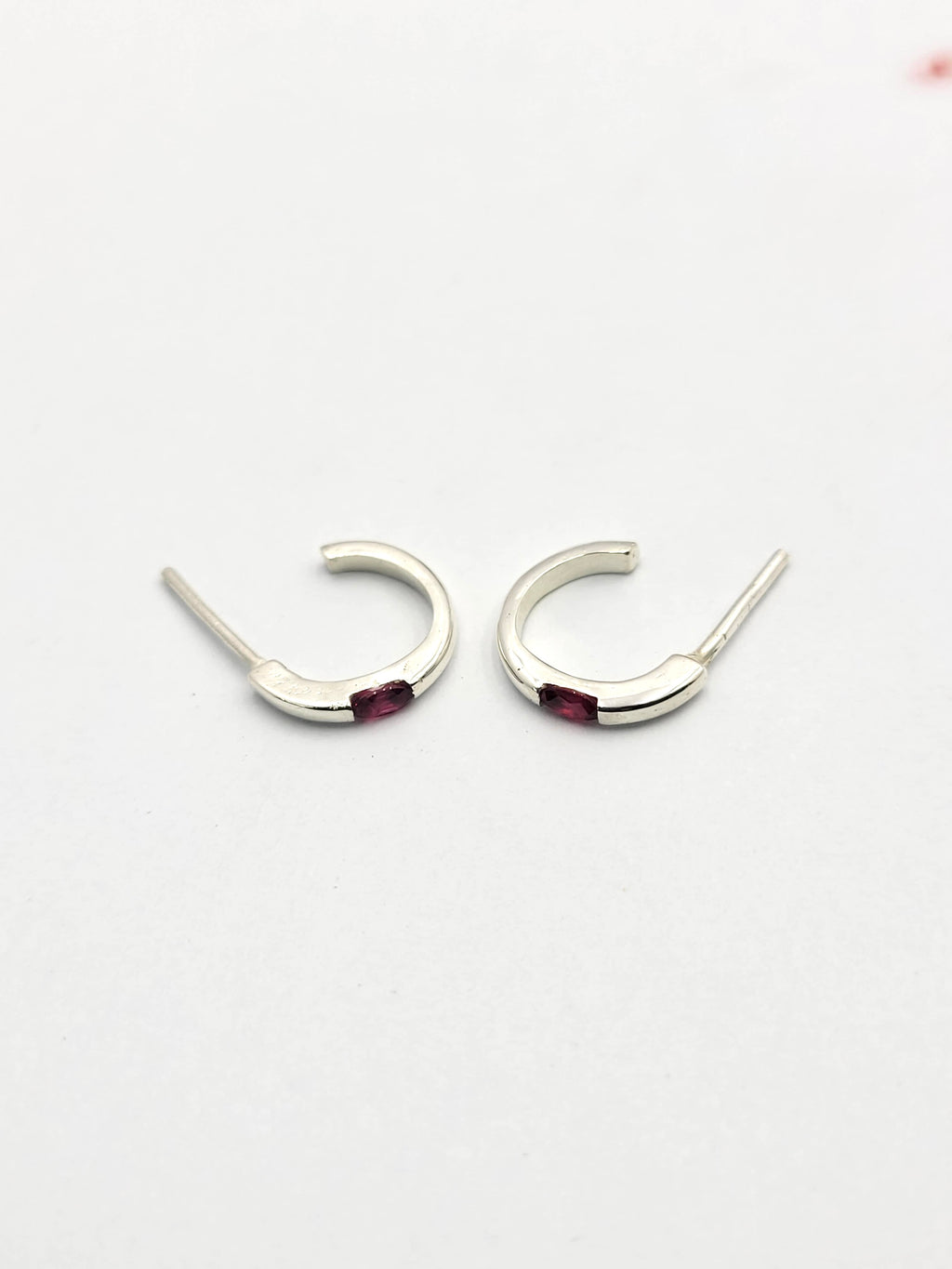 Natural Ruby Silver Sterling 925 Jewelry Set | Pear Shape Red Rubies