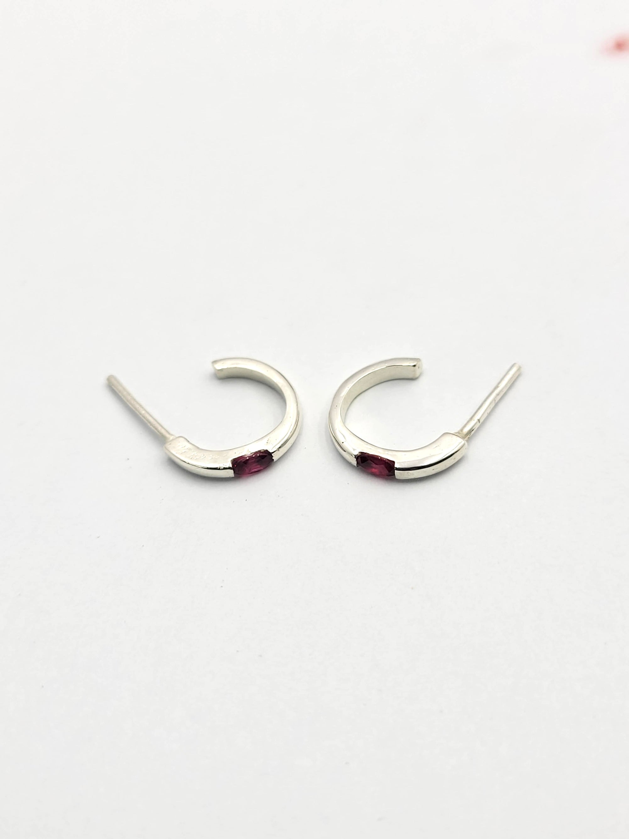 Natural Ruby Silver Sterling 925 Jewelry Set | Pear Shape Red Rubies