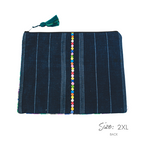 Upcycled Huipil Cosmetic Bag – Handmade Guatemalan Makeup Bag (2XL)