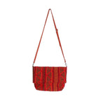 Handmade Boho Crossbody Bag – Hmong Yarn Sling Bag with Inside Pockets