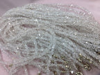 12 Pieces Raw Herkimer Diamond Quartz Bulk Strings for Necklace