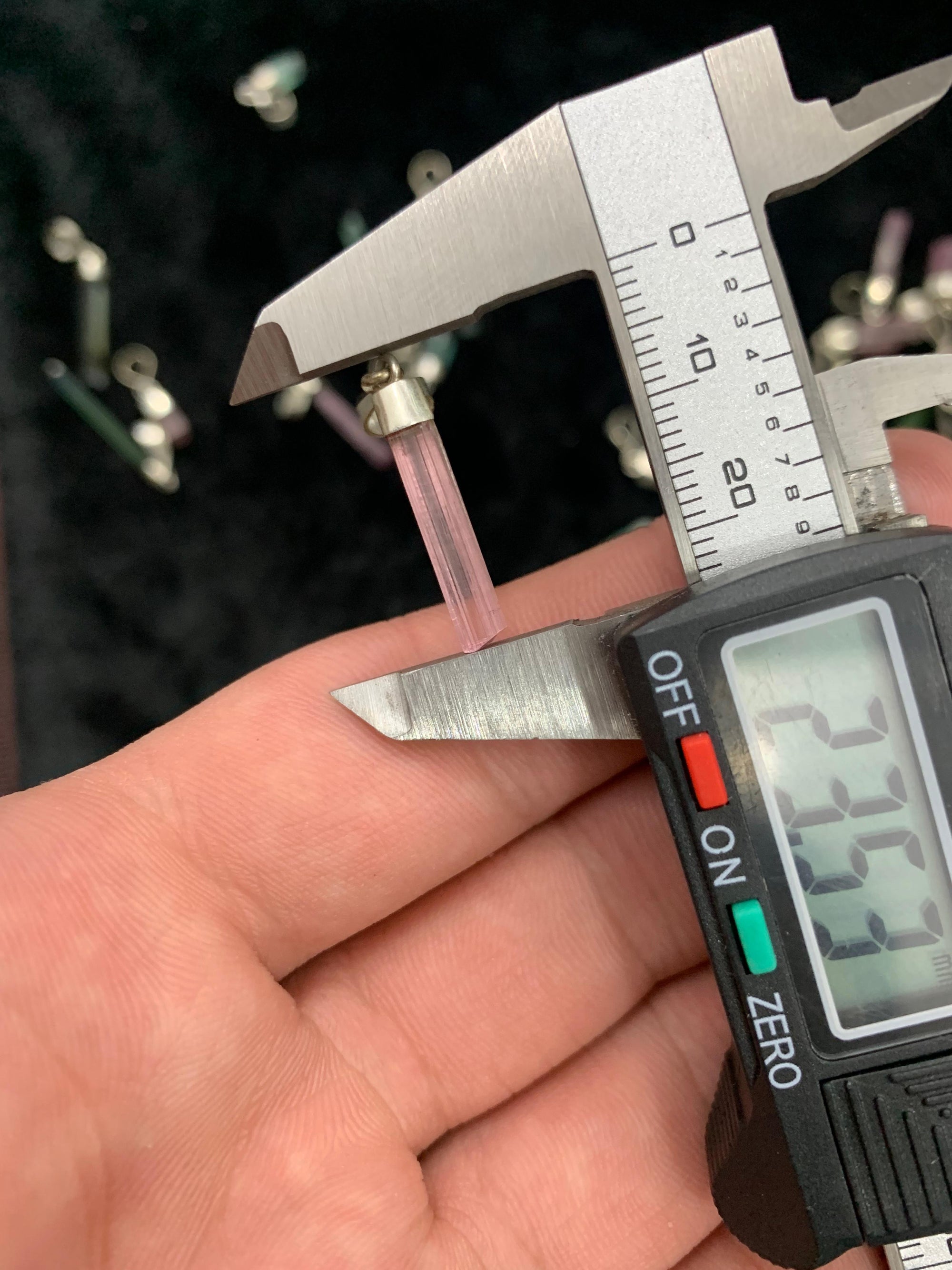 20 Pieces of Tourmaline Crystal Pendants Deal Wholesale