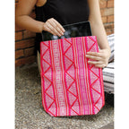 Handmade Boho Crossbody Bag – Hmong Yarn Sling Bag with Inside Pockets