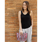 Handmade Boho Crossbody Bag – Hmong Yarn Sling Bag with Inside Pockets