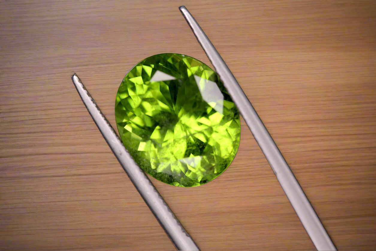 11 carats Rich Green Peridot Loose Stone | Pakistan Peridot