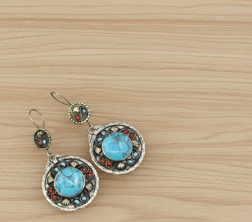 Afghan ethnic boho earring
