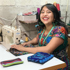 Upcycled Huipil Cosmetic Bag – Handmade Guatemalan Makeup Bag (2XL)