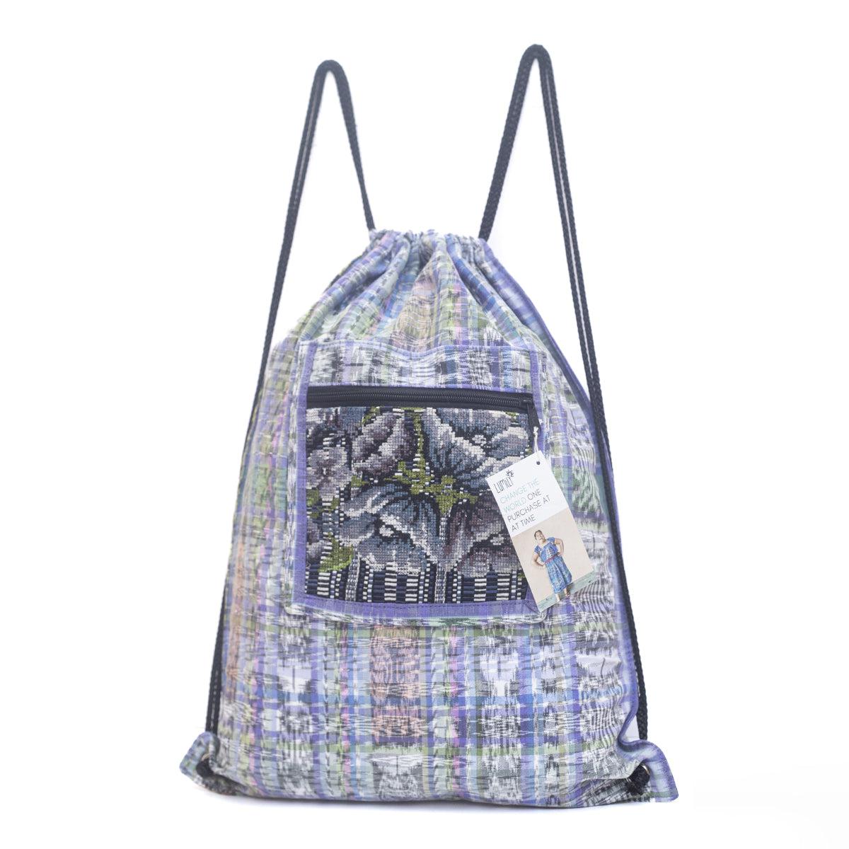 Upcycled Guatemalan Corte Backpack – Handmade Mayan Textile Bag