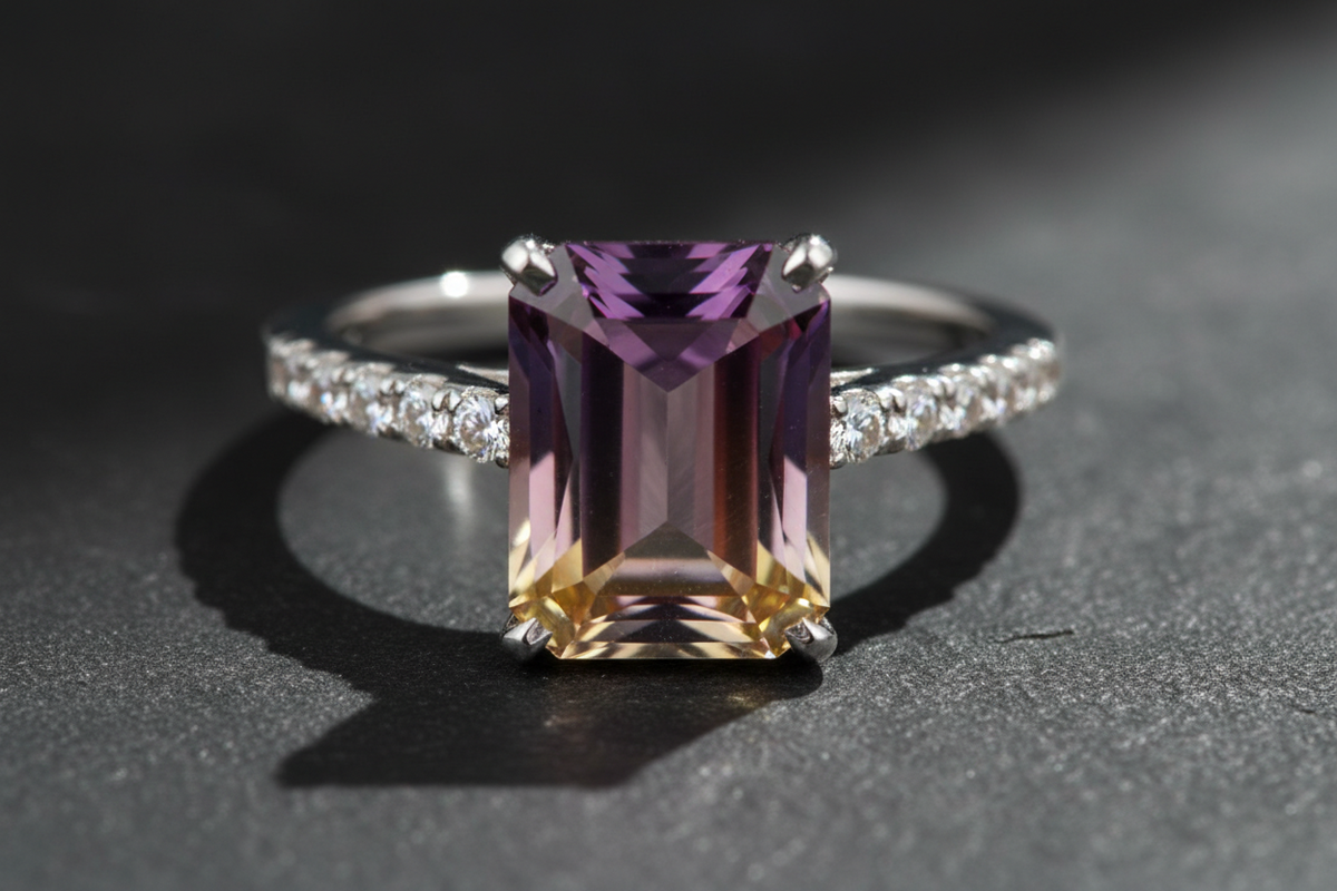 cushion cut ametrine