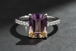 cushion cut ametrine