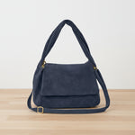 Blue Seude Italian Bags