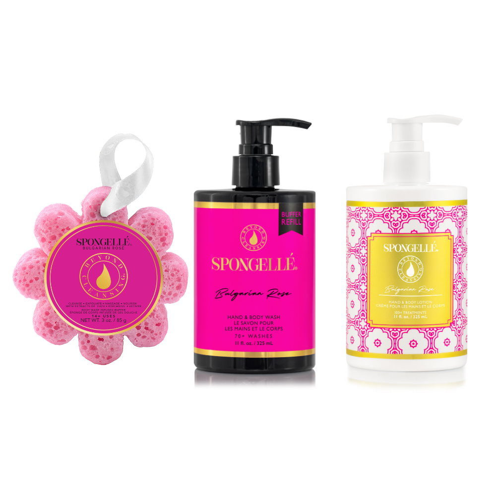 Spongellé Bulgarian Rose Body Care Set