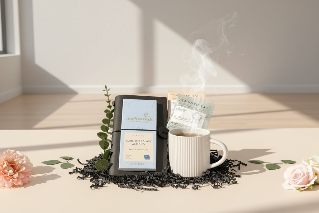 Corporate Gift Box for Employees — Notebook, Mug, Tea & Chocolate