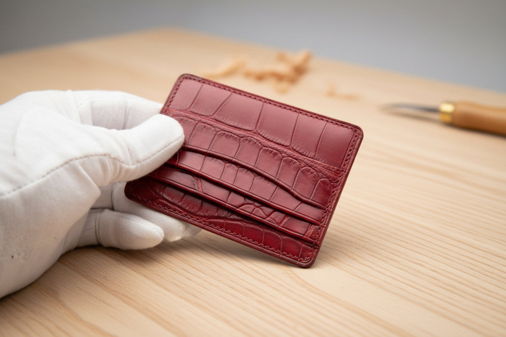 Crocodile Leather Card Holder for Sale