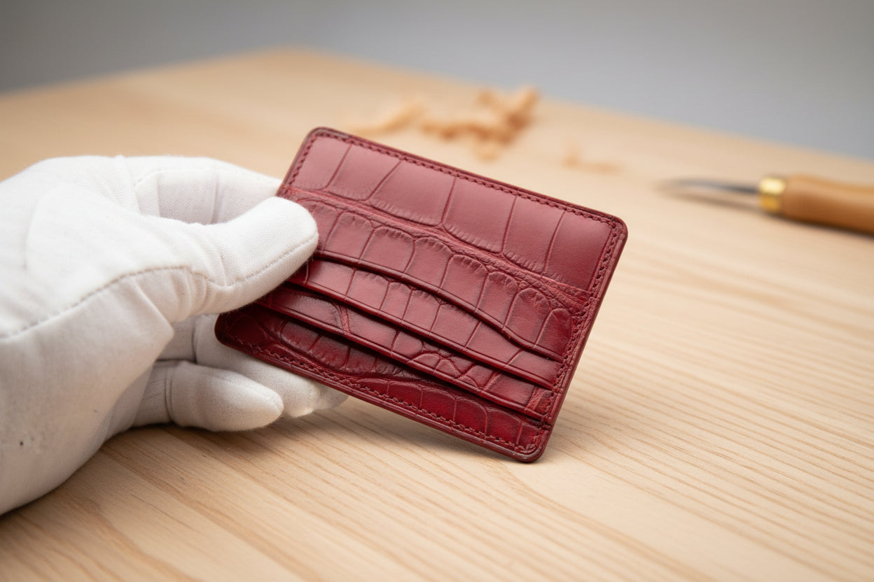 Crocodile Leather Card Holder for Sale