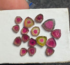 16 carats Watermelon Tourmaline Slices Bulk Parcel