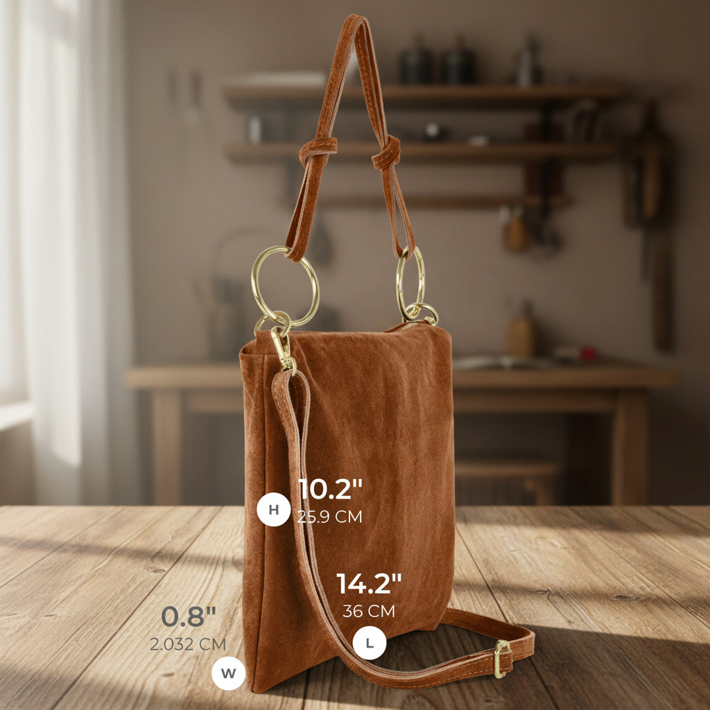 Explore Elegant suede tote Bag