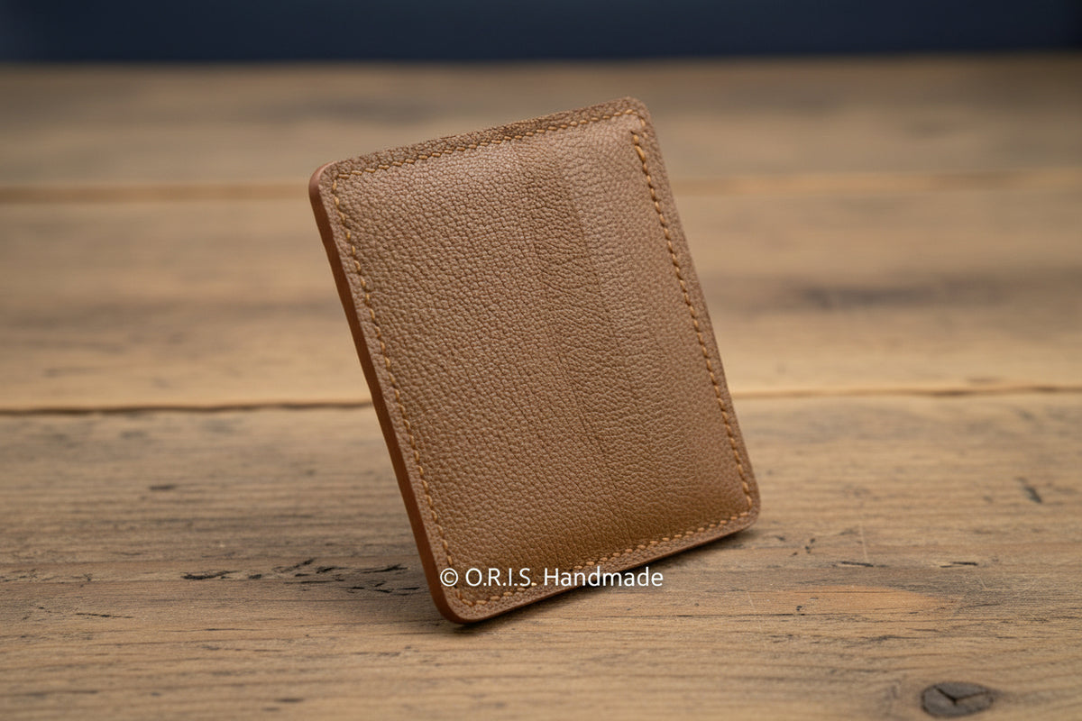 Explore Ostrich Leather Wallet in Saddle Color