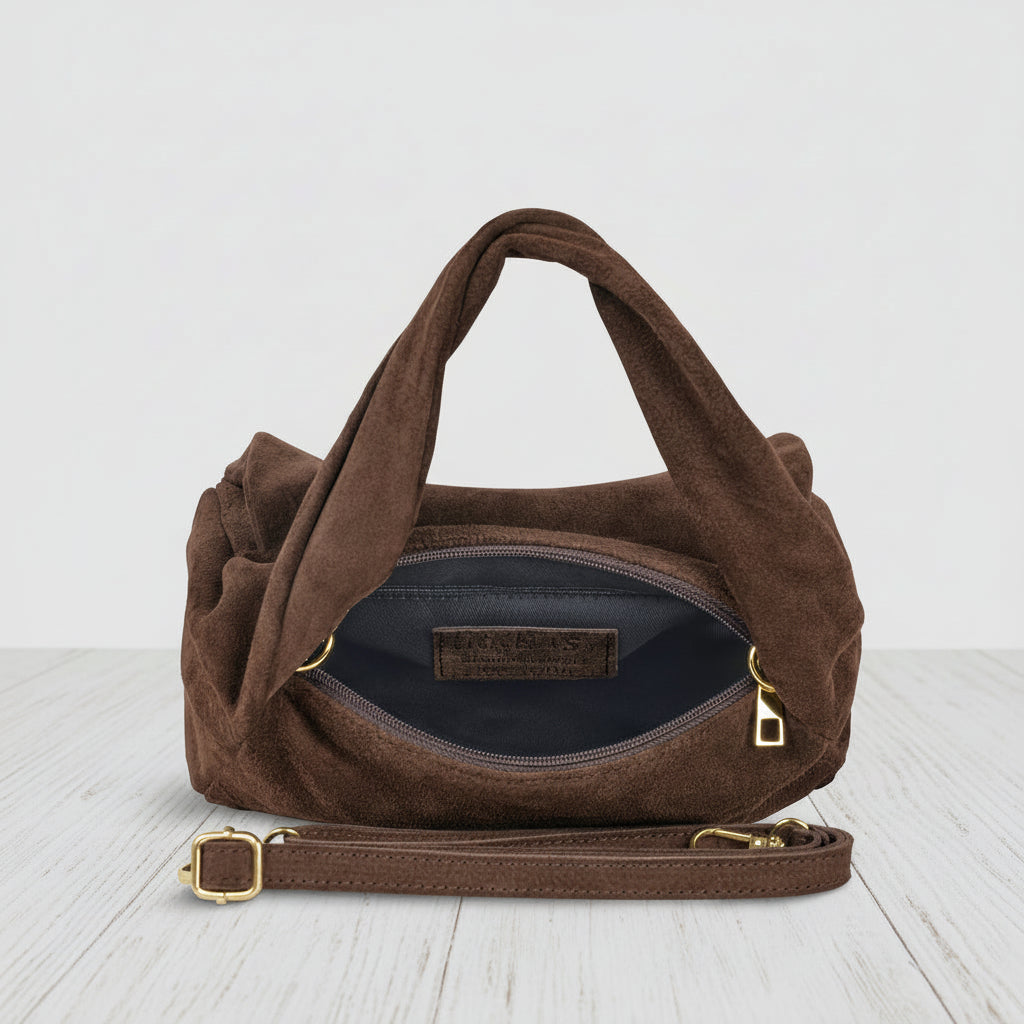 Handmade  Italian Suede Shoulder Bag