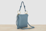 Italian genuine suede crossbody bag women