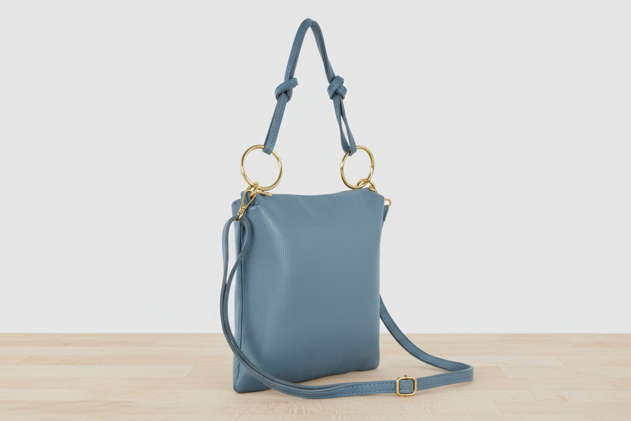 Italian genuine suede crossbody bag women