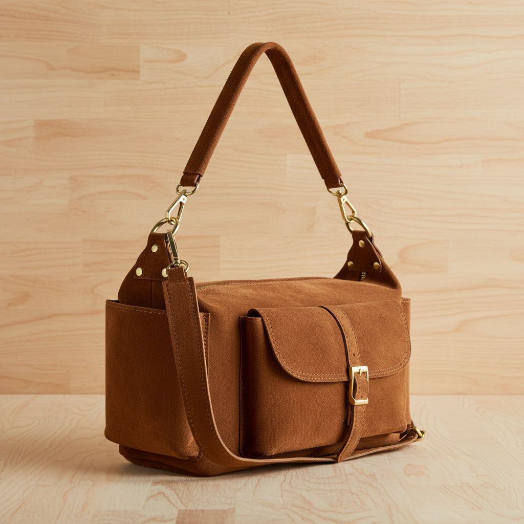 Girly HandBags Suede Womens Italian