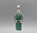 green tourmaline raw crystal jewelry