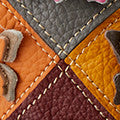 Rainbow Drawstring Leather Handbag – Butterfly Pebbled Leather Crossbody Bag