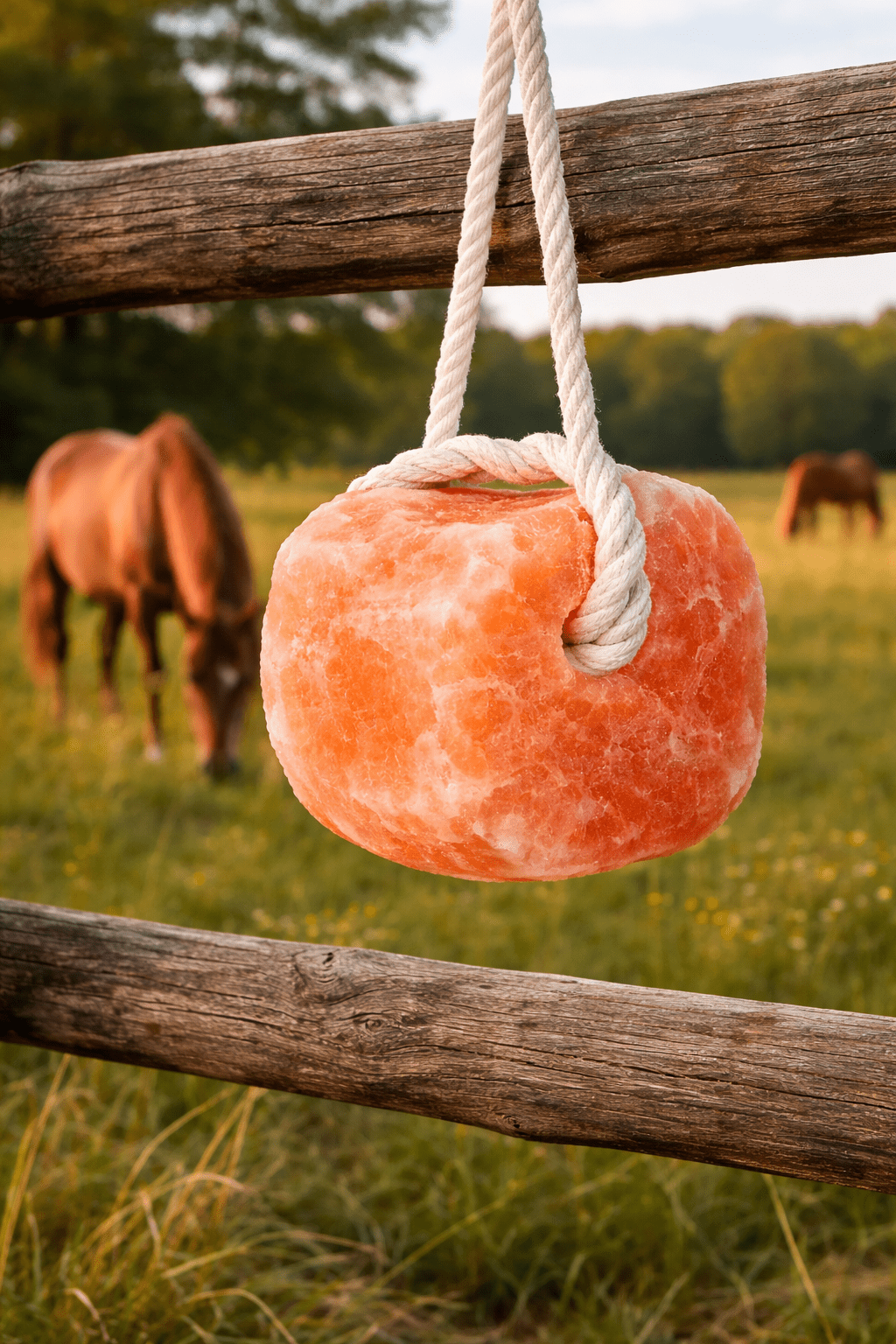 natural salt lick for horses and farm animals
