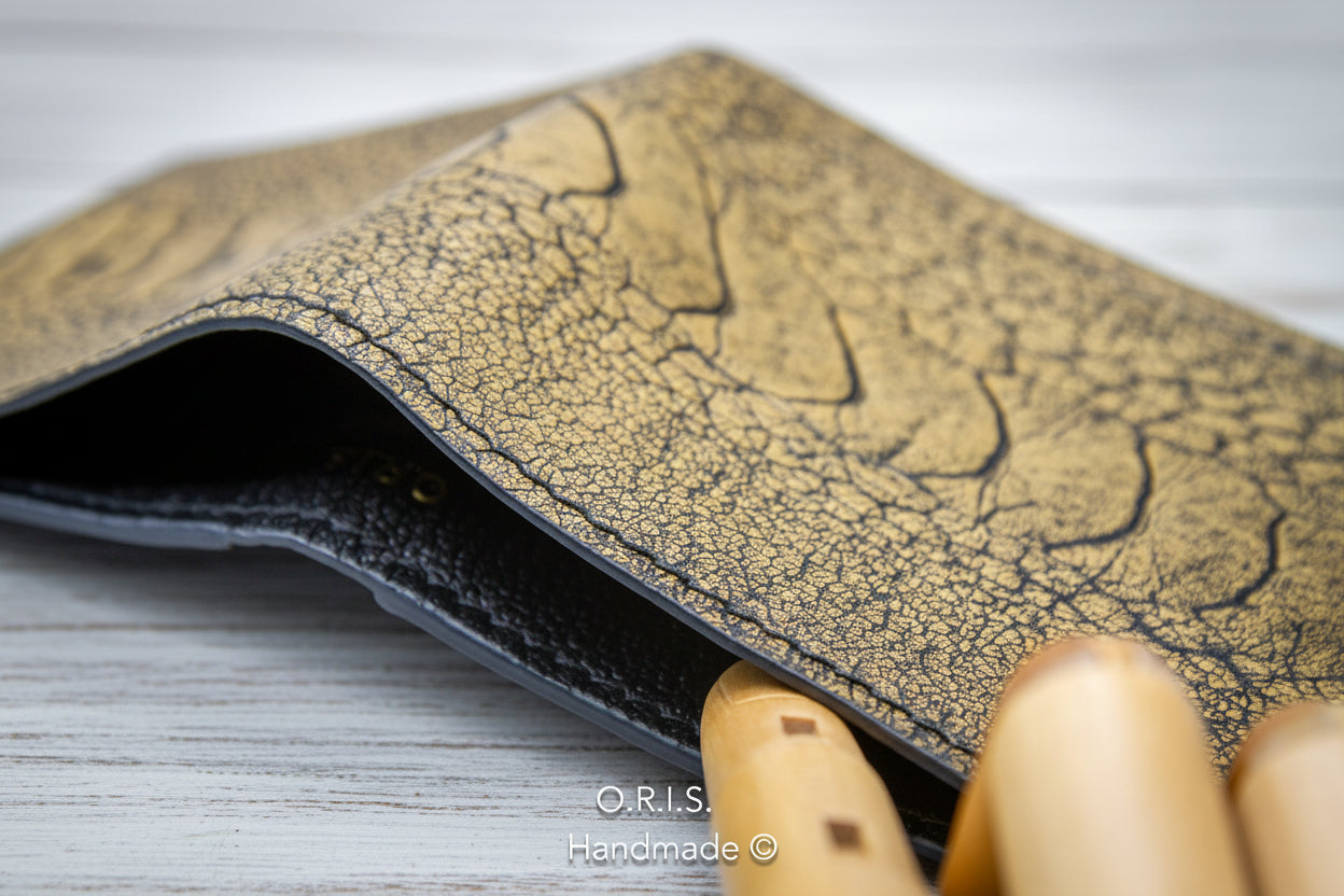 Genuine Ostrich Leather Bifold Wallet – Sand | Handcrafted Luxury