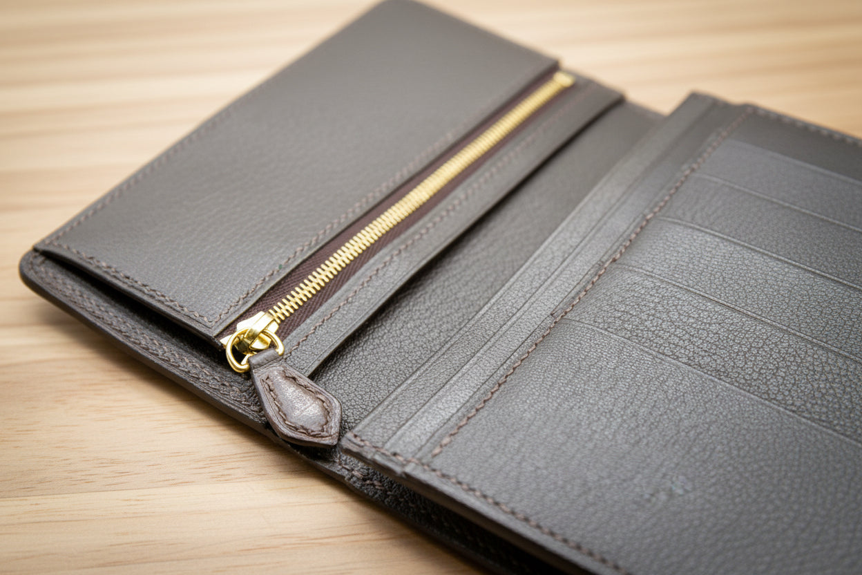 Brown Alligator Leather Clutch Wallet for Women – Exotic Handcrafted Bifold