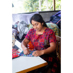 Upcycled Guatemalan Corte Backpack – Handmade Mayan Textile Bag