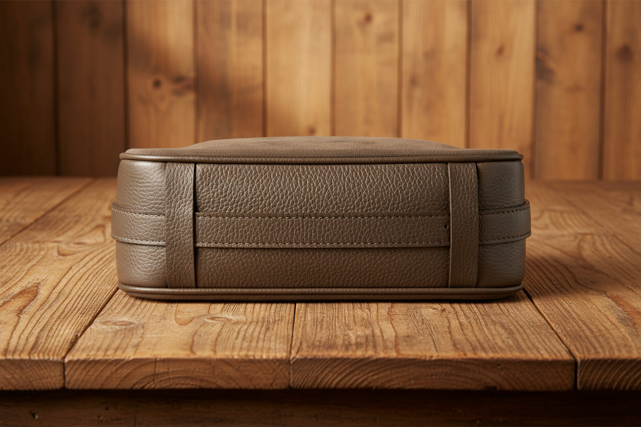 Italian suede shopper