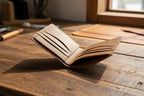 Ostrich Leather Wallet in Saddle Color