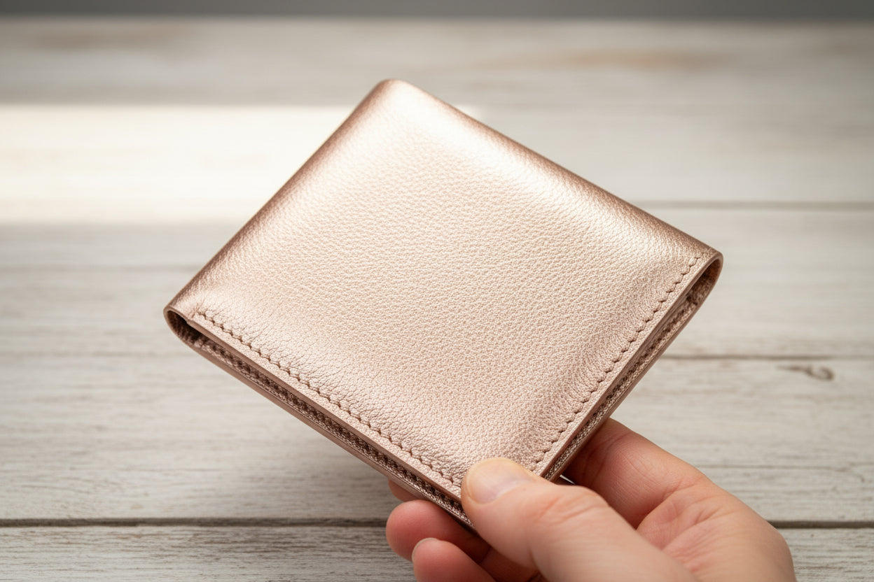 Handmade Russian Leather Bifold Wallet for Men 