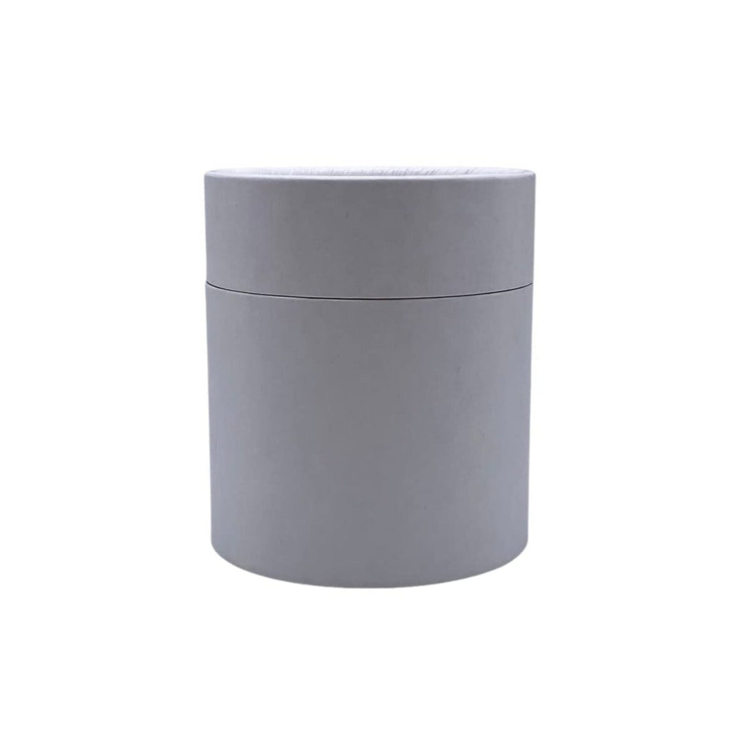 Round gray container for packing