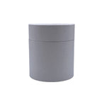 Round gray container for packing