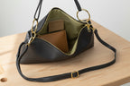 Suede daily clutch Leather Bag