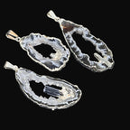 Tourmaline Pendants Druzy