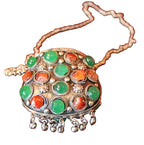 ethnic Kuchi pendant pouch necklace handmade jewelry



