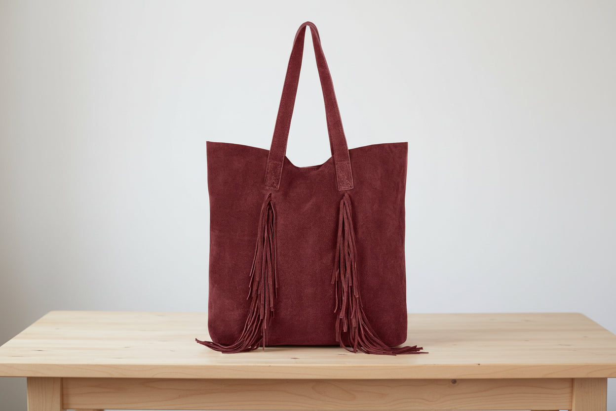  leather tote bag handcrafted